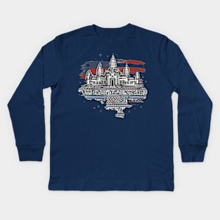 ANGKOR WAT IN CAMBODIA Kids Long Sleeve T-Shirt